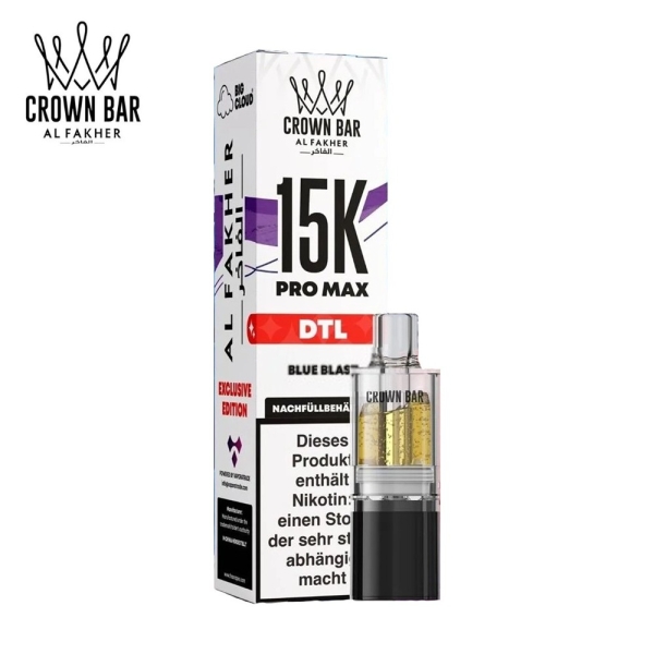 Al Fakher 15K Pro Max - Blue Blast - Pods 6mg DTL